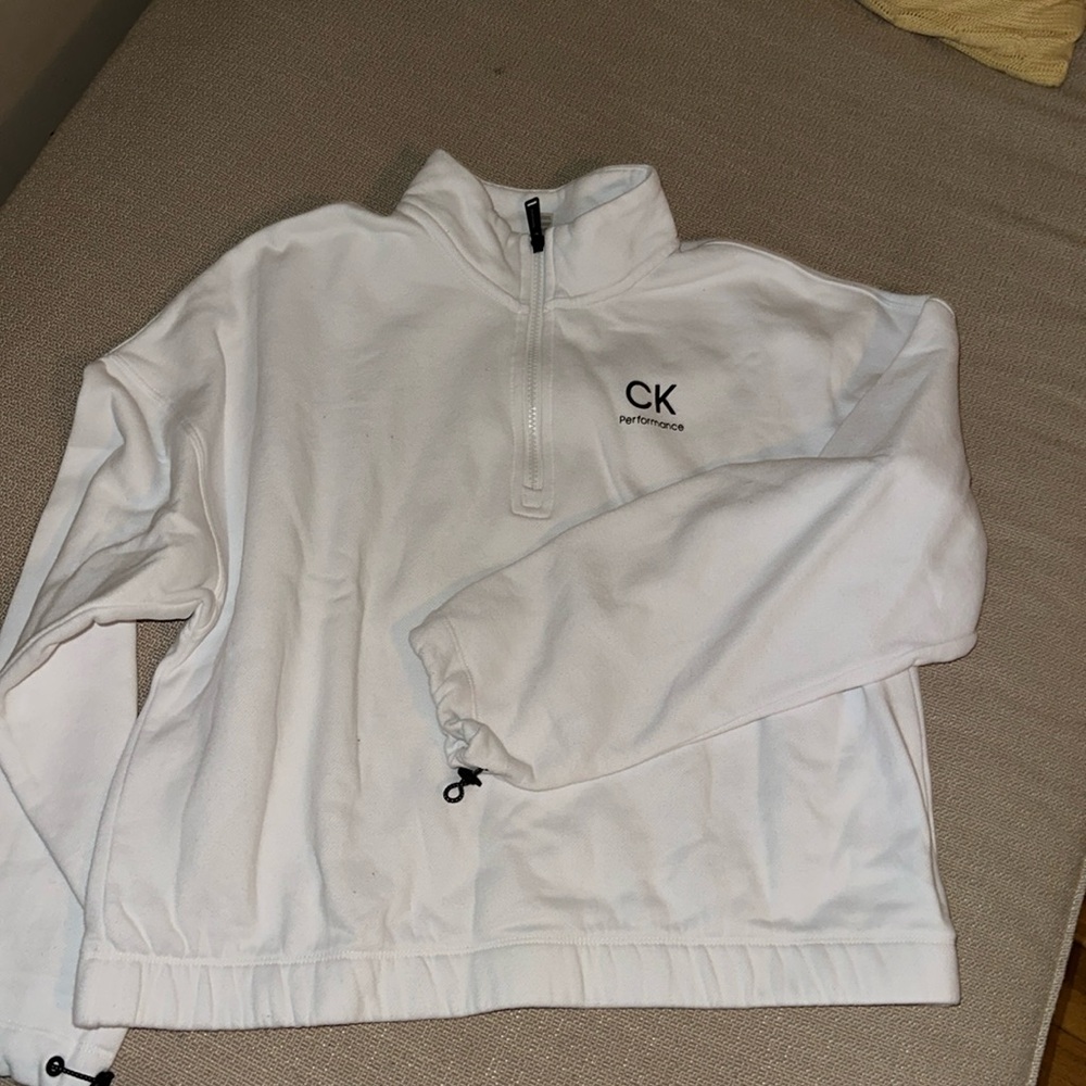 Calvin Klein cropped quarter zip